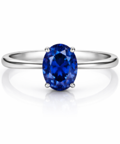 Blue Sapphire Solitaire Ring