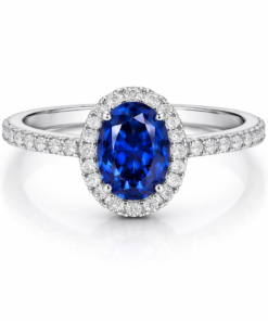 Elegant sapphire and diamond ring